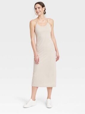 A New Day Women's Rib-Knit Midi Cami Dress